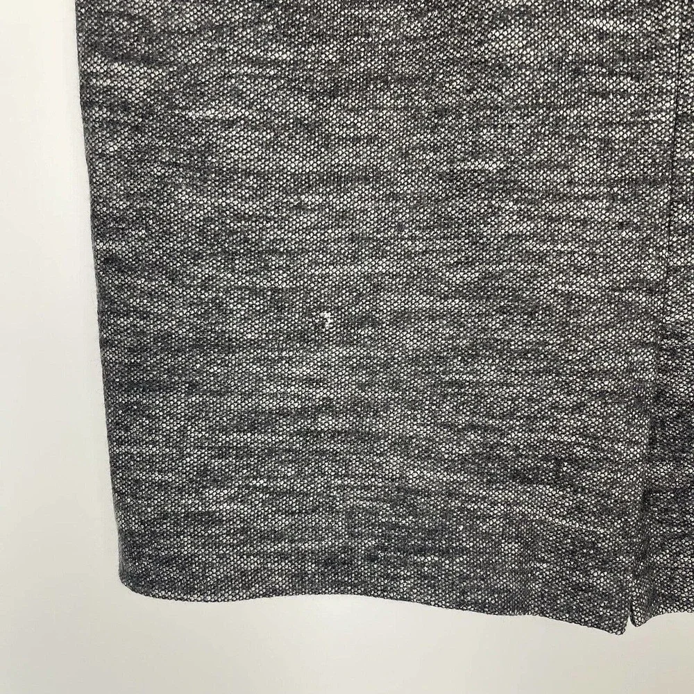 Theory Tweed Pencil Skirt Wool Blend Gray 4